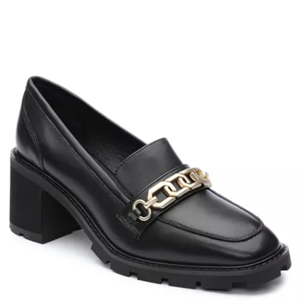 Sanctuary Women's Primo Slip On Chain Loafer High Heel Pumps